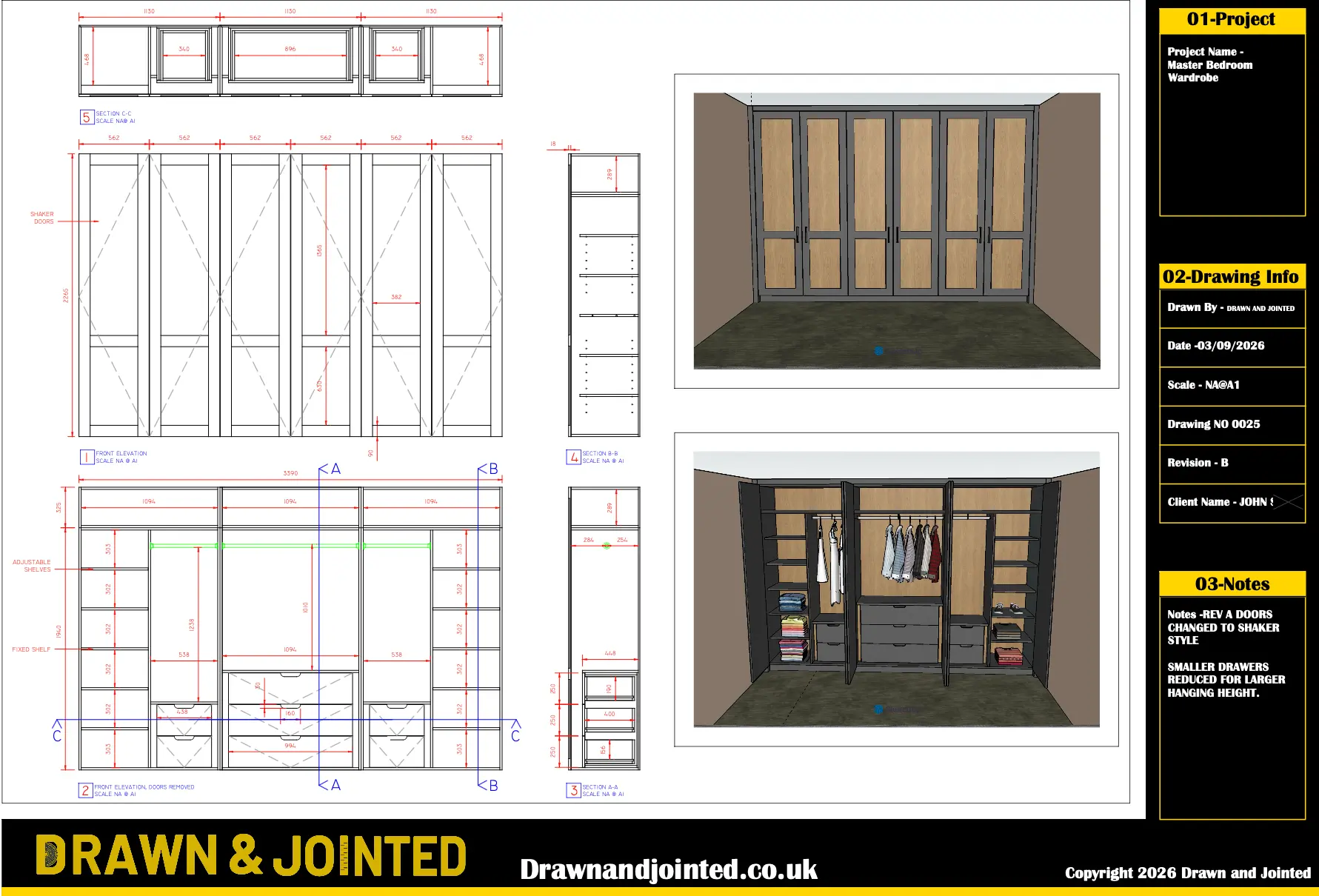 Full Package — Master Bedroom Bespoke Wardrobes